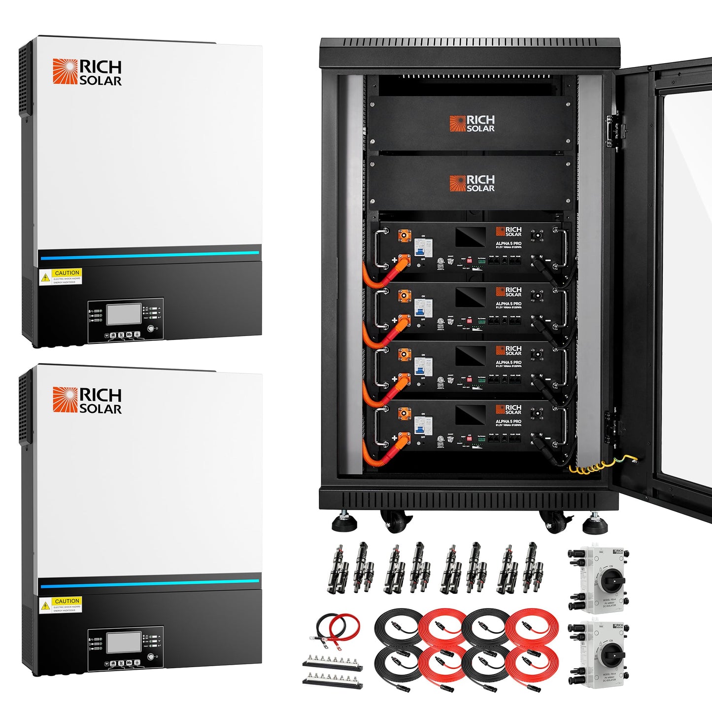 Rich Solar 13,000W 48VDC Complete Off-Grid Solar Kit | 120V/240V Output