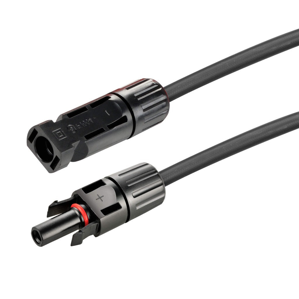 10 Gauge Solar Panel Extension Cable Wire Pair with Male/Female Connectors