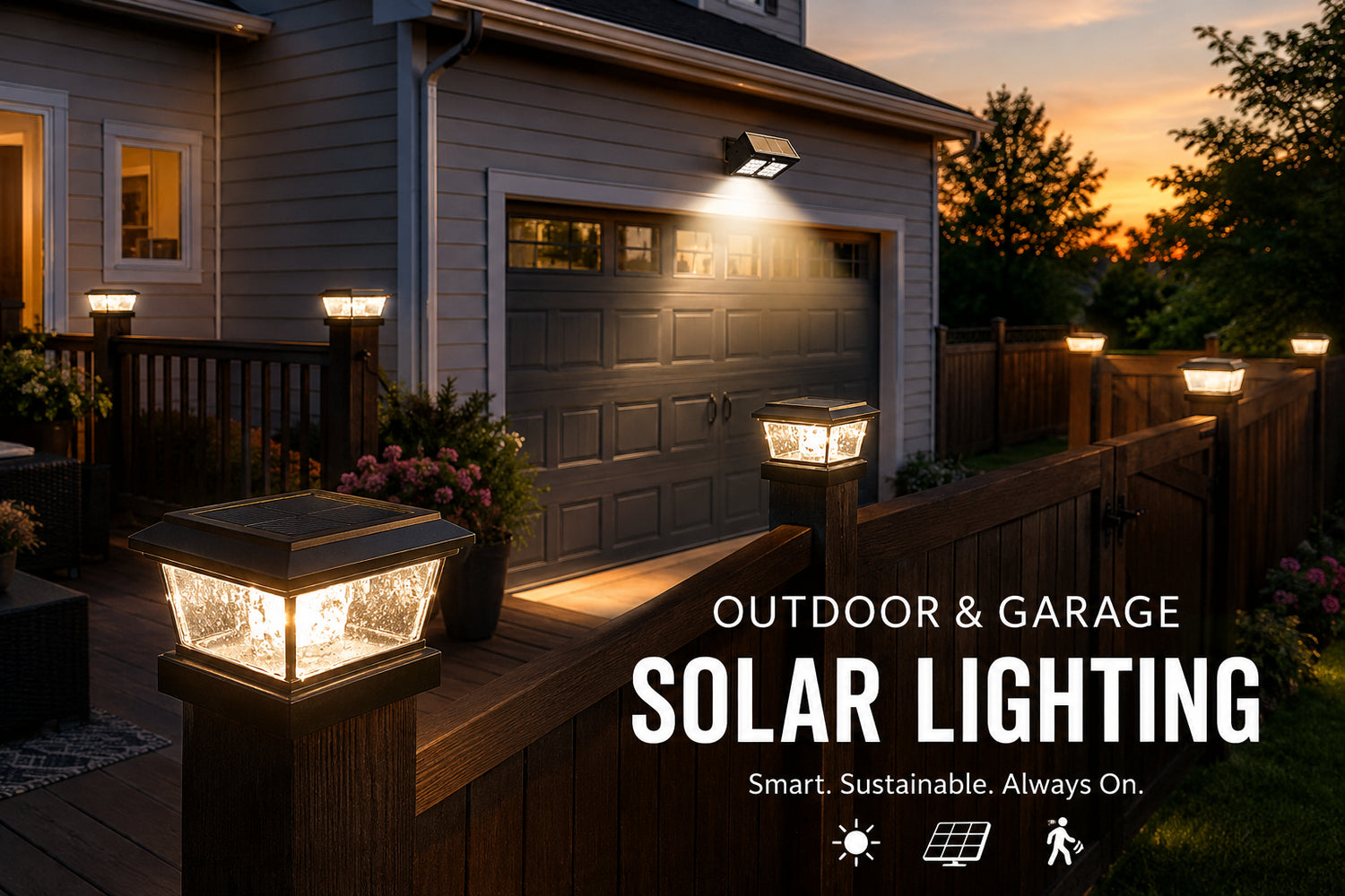Outdoor & Garage Solar Lighting