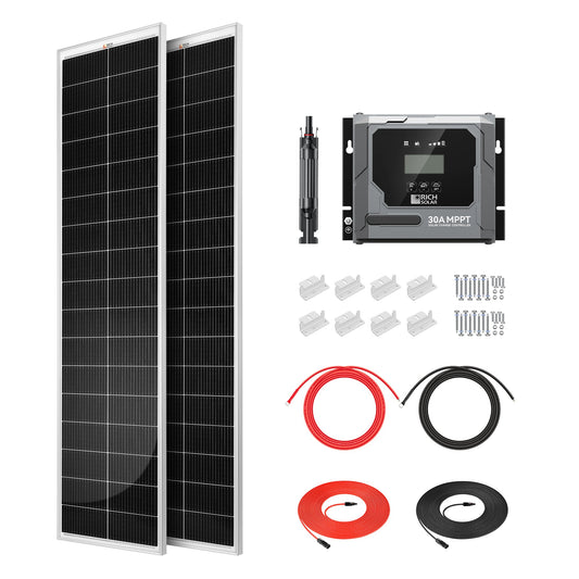 Rich Solar 260W Slim Solar Panel Kit with 30A MPPT Controller | Off-Grid Van & RV