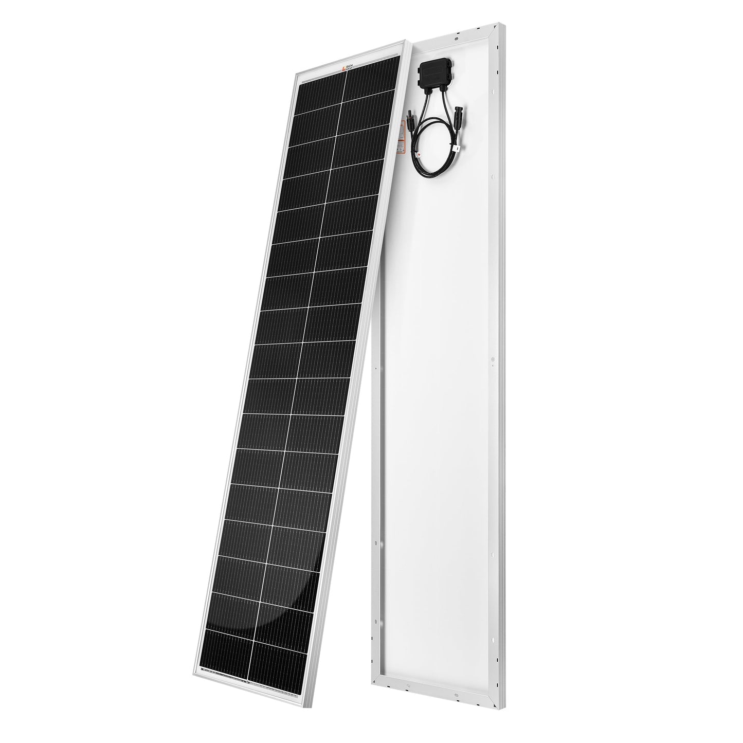 RICH SOLAR MEGA 130 Slim 12V Mono Solar Panel (Onyx Black & Silver)