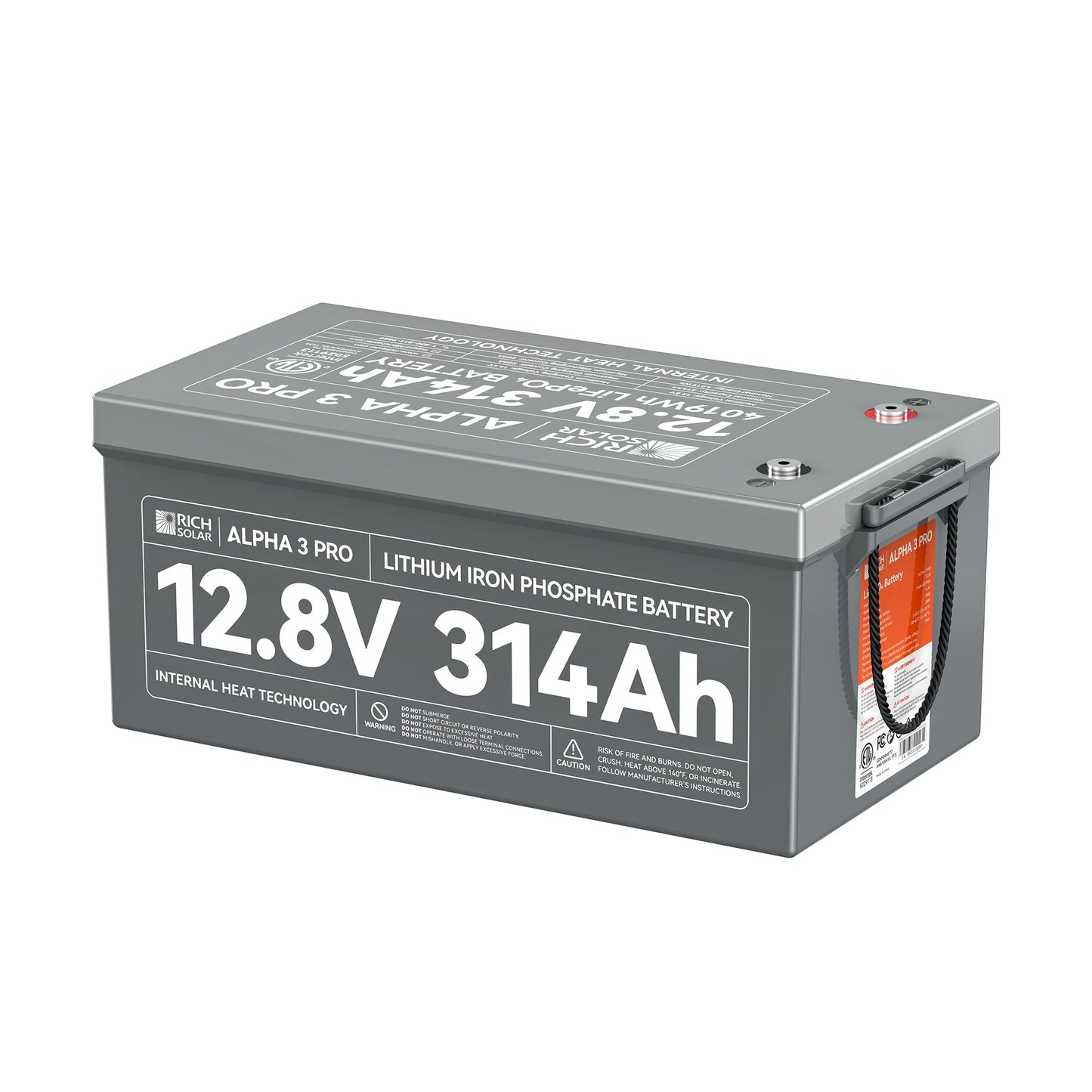 Rich Solar ALPHA 3 Series 12V LiFePO4 Lithium Battery (Lite, Standard, Pro)
