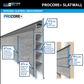 Proslat PROCORE+ Gray Wood Slatwall Mini Bundle 37106K