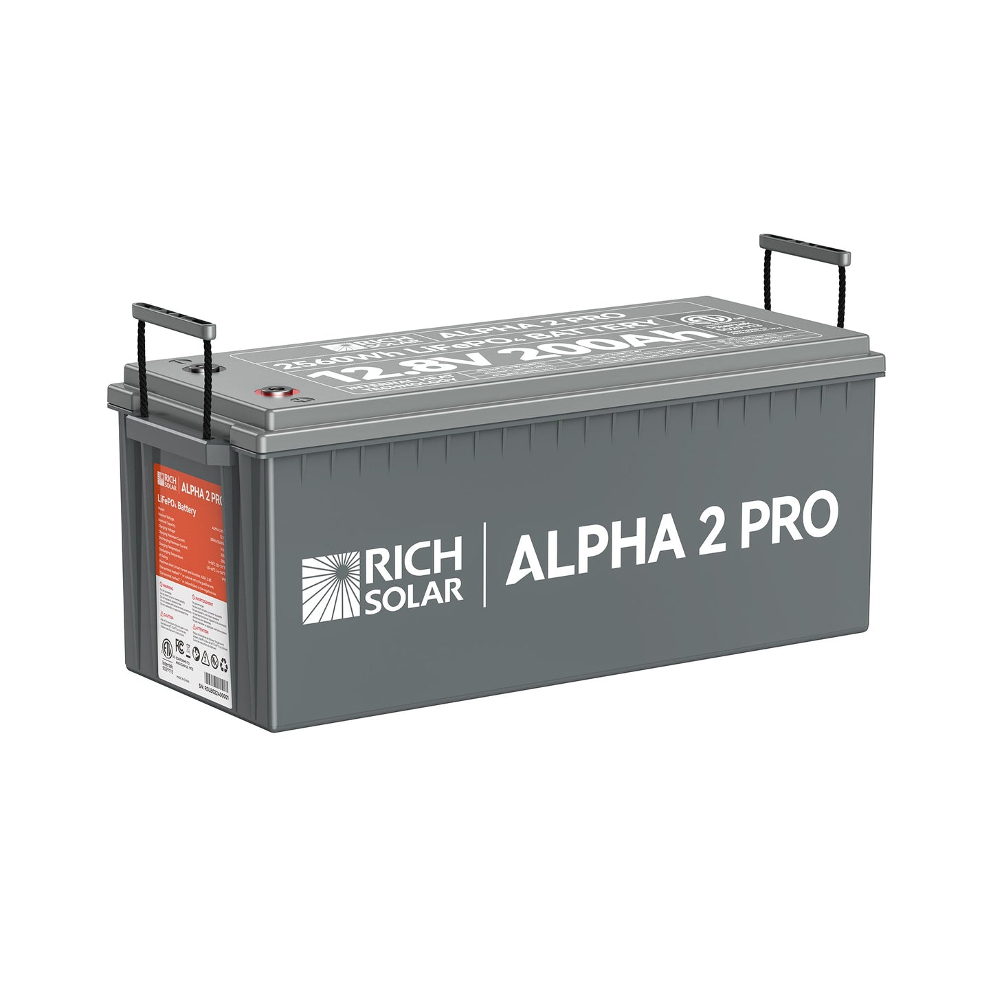 Rich Solar Alpha 2 12V 200Ah LiFePO4 Lithium Battery Series (Lite, Standard, Pro)