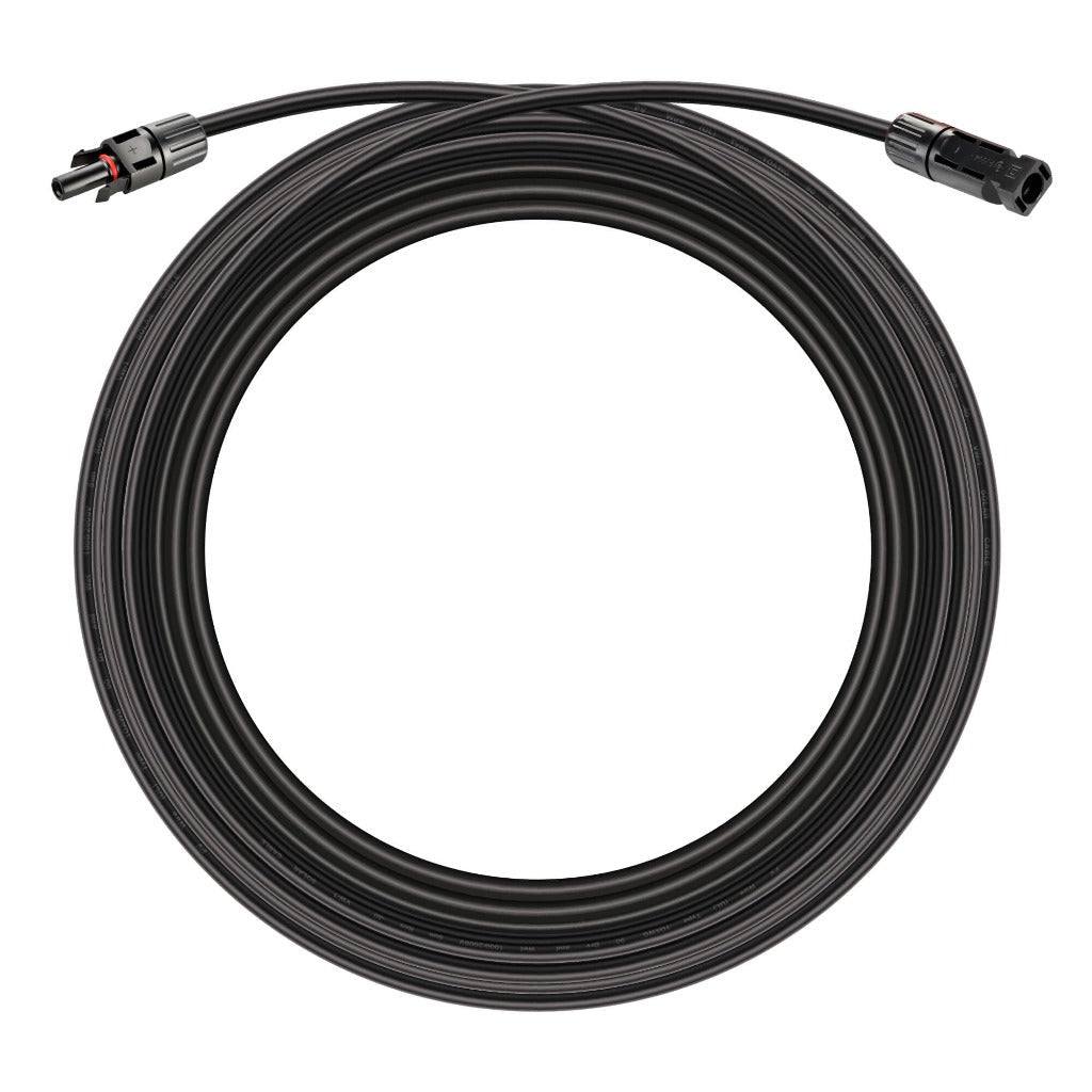 10 Gauge Solar Panel Extension Cable Wire Pair with Male/Female Connectors