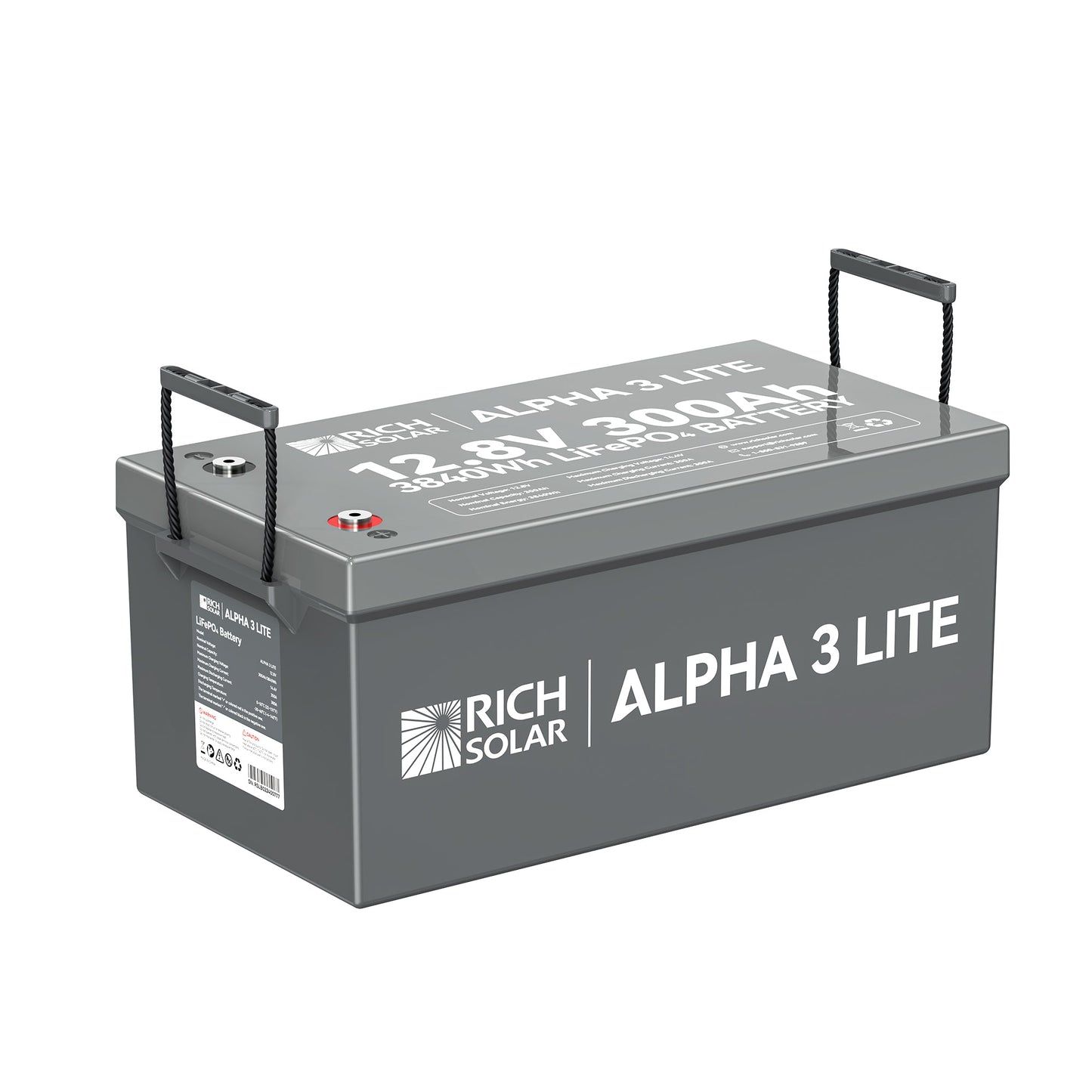 Rich Solar ALPHA 3 Series 12V LiFePO4 Lithium Battery (Lite, Standard, Pro)
