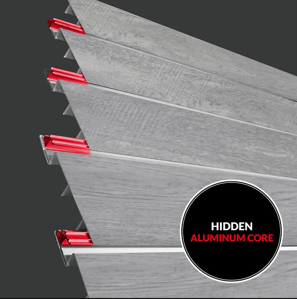 Proslat 8 ft.  x 4 ft. PROCORE+ Gray Wood PVC Tool & Accessory Organizer – 4 Pack 128 sq ft 87741K
