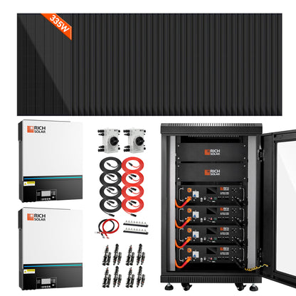 Rich Solar 13,000W 48VDC Complete Off-Grid Solar Kit | 120V/240V Output