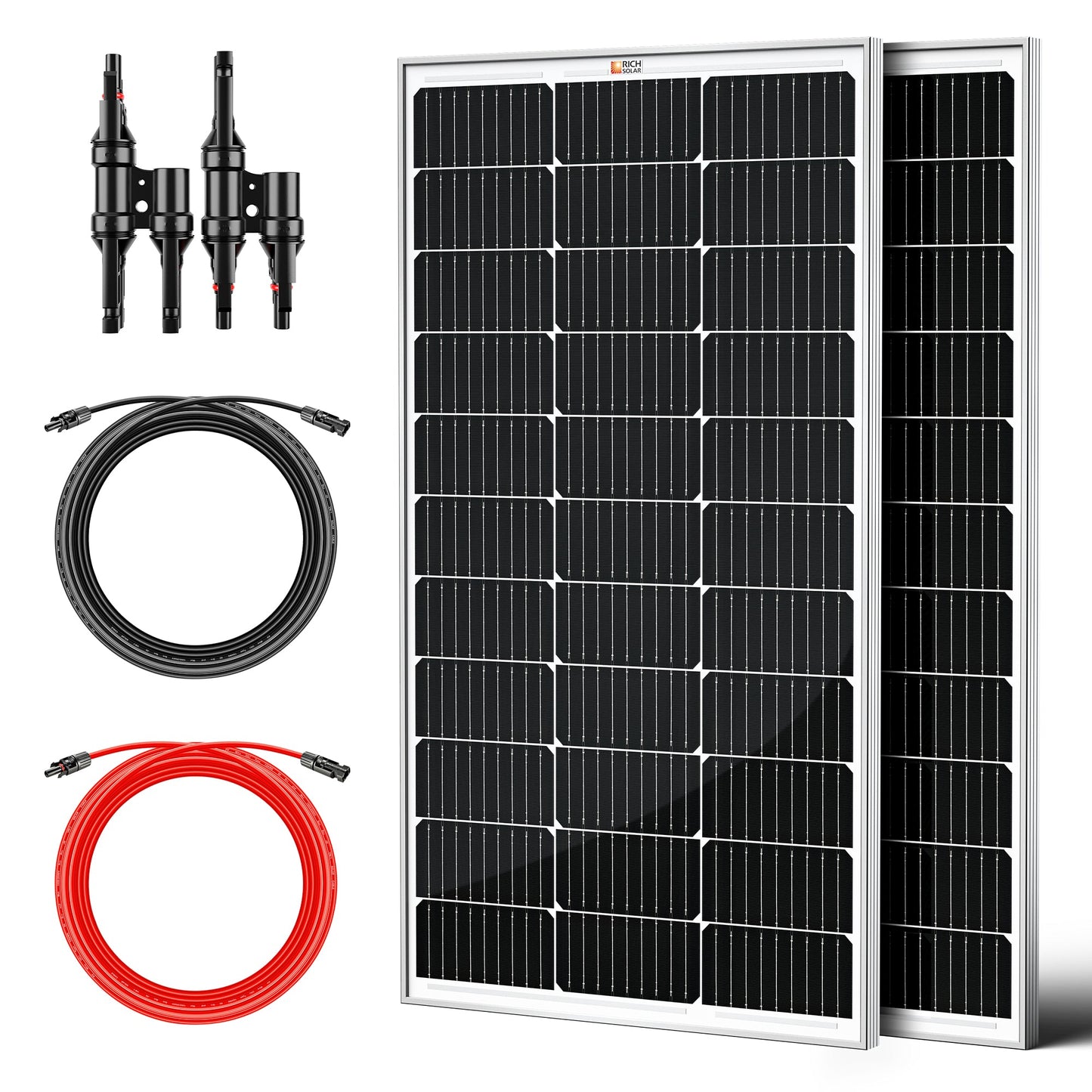 RICH SOLAR 200 Watt Solar Panel Kit for Portable Power Stations & Generators