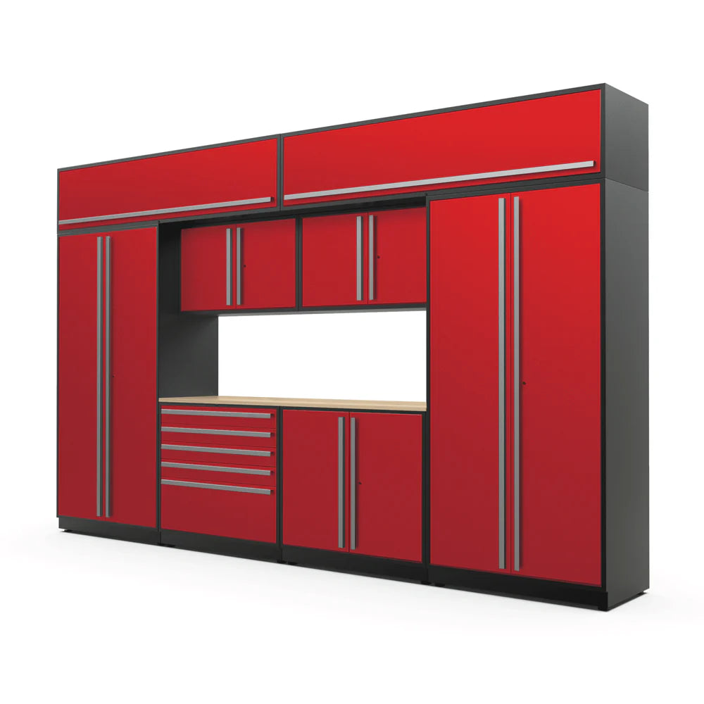 Proslat FusionPlus 13FT Set - MAX with Overheads Silver /Maple Wood Traffic Red 51498K