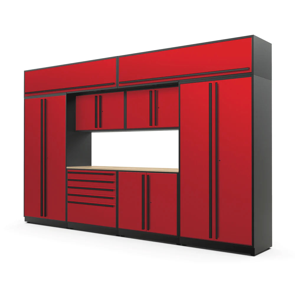 Proslat FusionPlus 13FT Set - MAX with Overheads Black /Maple Wood Traffic Red 51499K