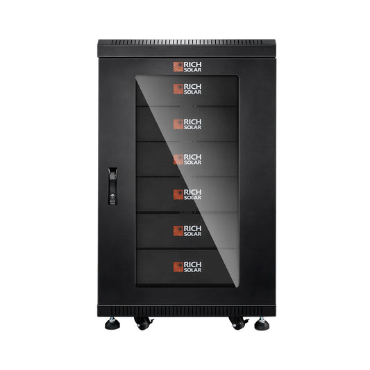 Rich Solar Alpha 5 Pro 6-Slot Battery Server Rack Enclosed Cabinet