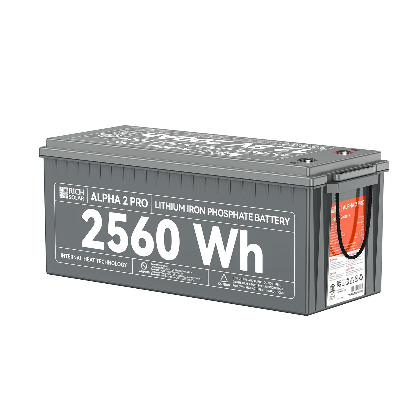 Rich Solar Alpha 2 12V 200Ah LiFePO4 Lithium Battery Series (Lite, Standard, Pro)