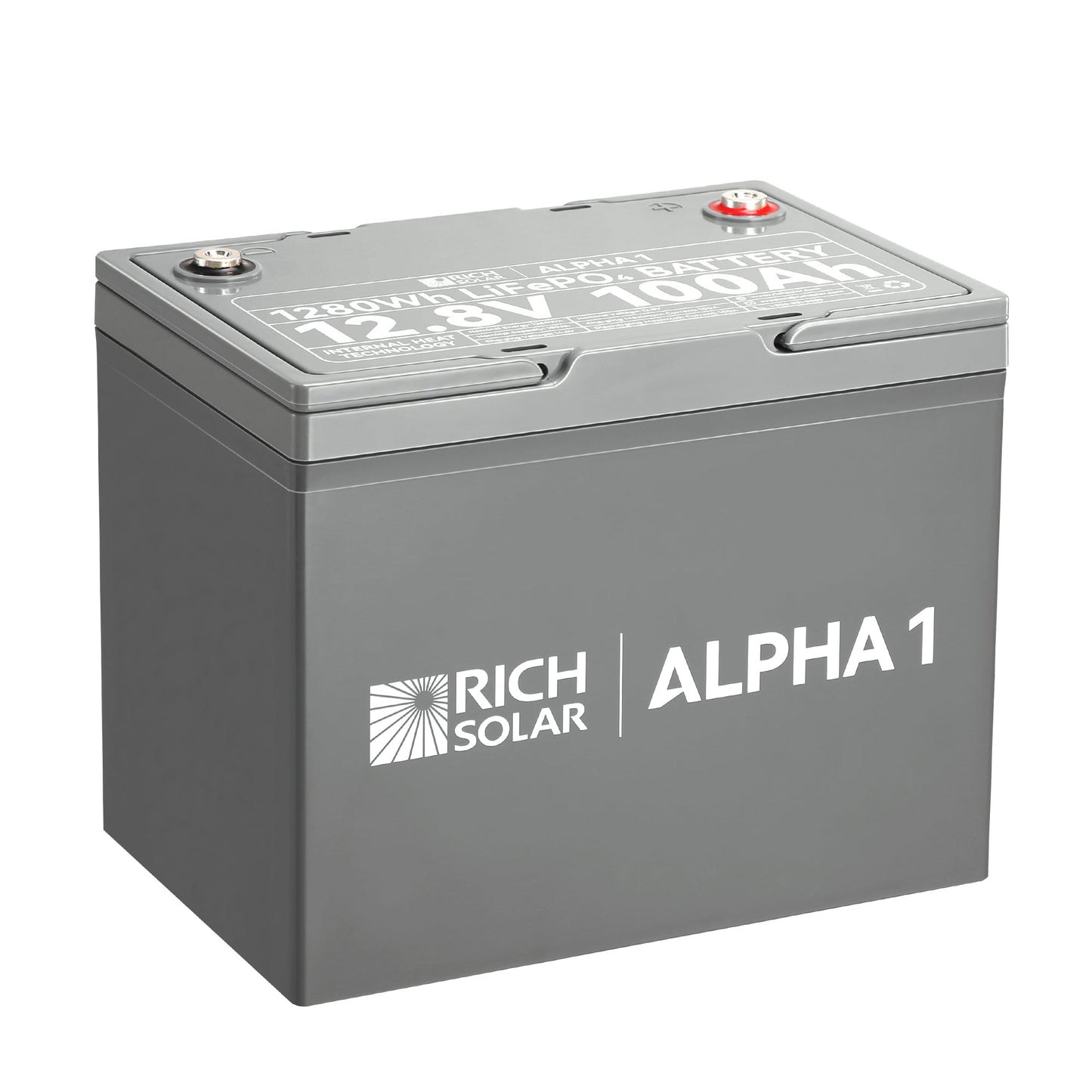 RICH SOLAR Alpha 1 12V 100Ah LiFePO4 Lithium Battery (Lite, Standard & Pro)