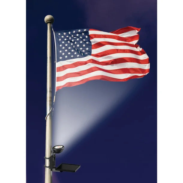 MAXSA Innovations Solar LED Flag Light (Black, Model 40334)