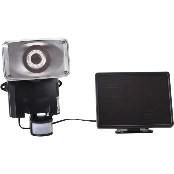 MAXSA Innovations Solar Motion-Activated LED Security Flood Light (Black, Model 44641)