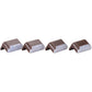 MAXSA Innovations Solar-Powered LED Deck & Step Lights (Brown, 4-Pack, Model 47332)
