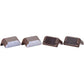 MAXSA Innovations Solar-Powered LED Deck & Step Lights (Brown, 4-Pack, Model 47332)