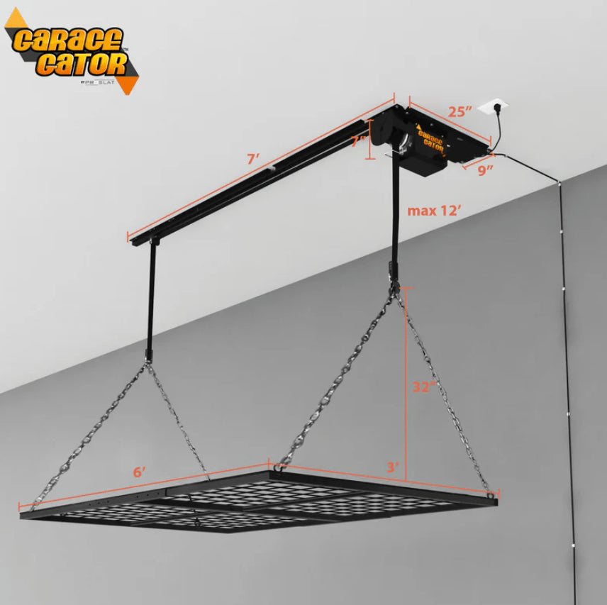 Garage Gator Motorized Platform Lift GG8220PL Heavy-Duty Ceiling Hoist