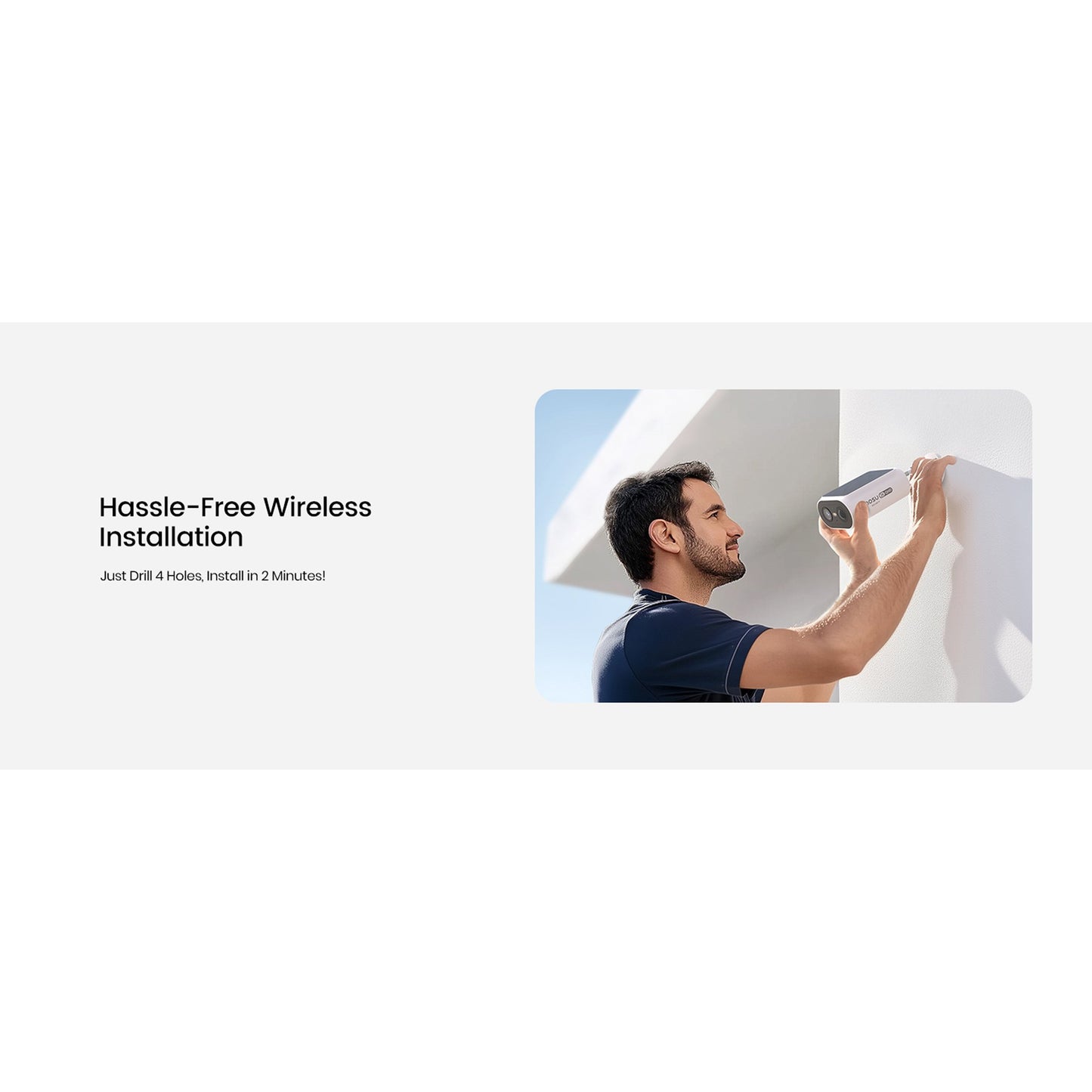 AOSU 2K 3.0MP Dual-Band Outdoor Solar Security Camera Pro System with HomeBase (2-Pack, C8E2DA11)