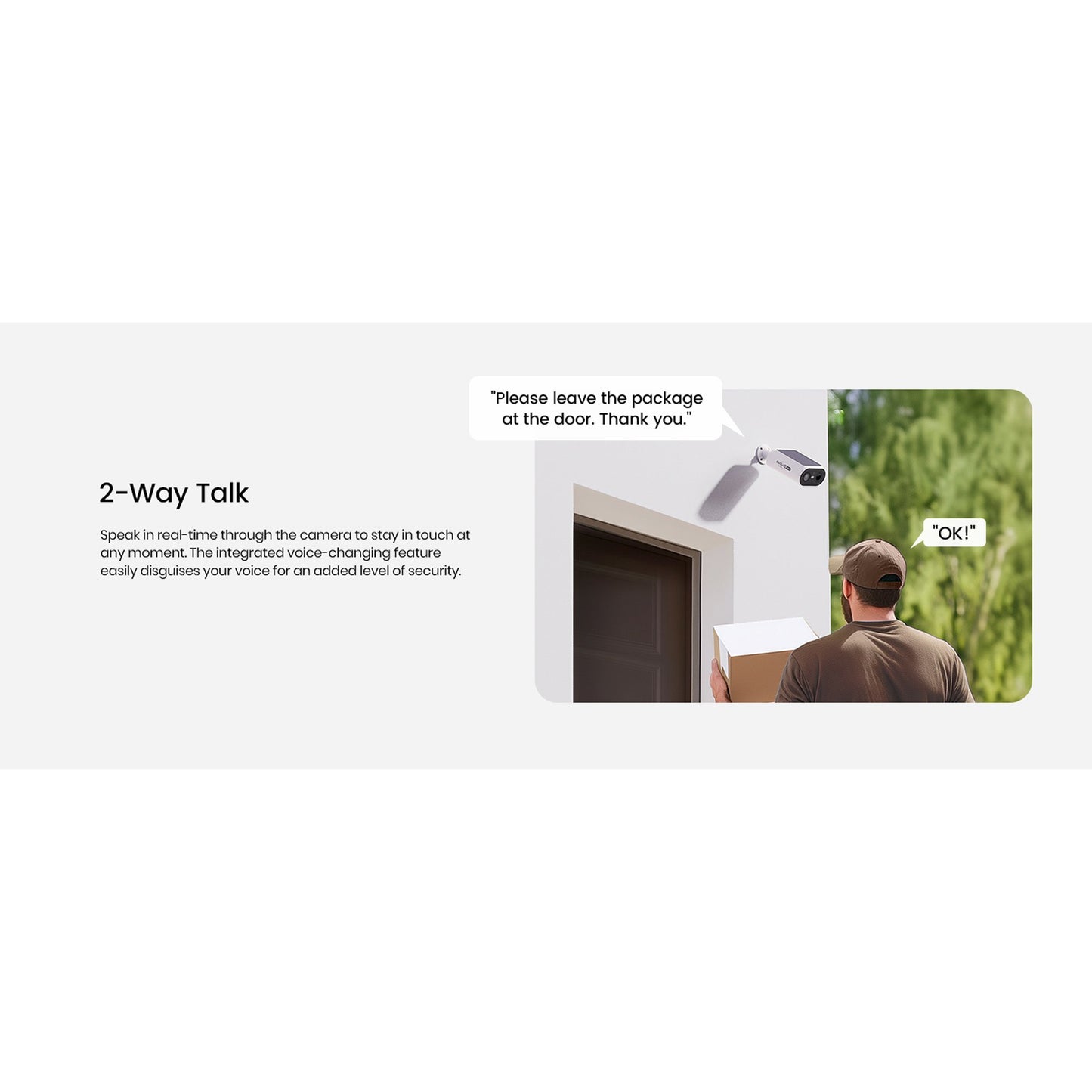 AOSU 2K 3.0MP Dual-Band Outdoor Solar Security Camera Pro System with HomeBase (2-Pack, C8E2DA11)