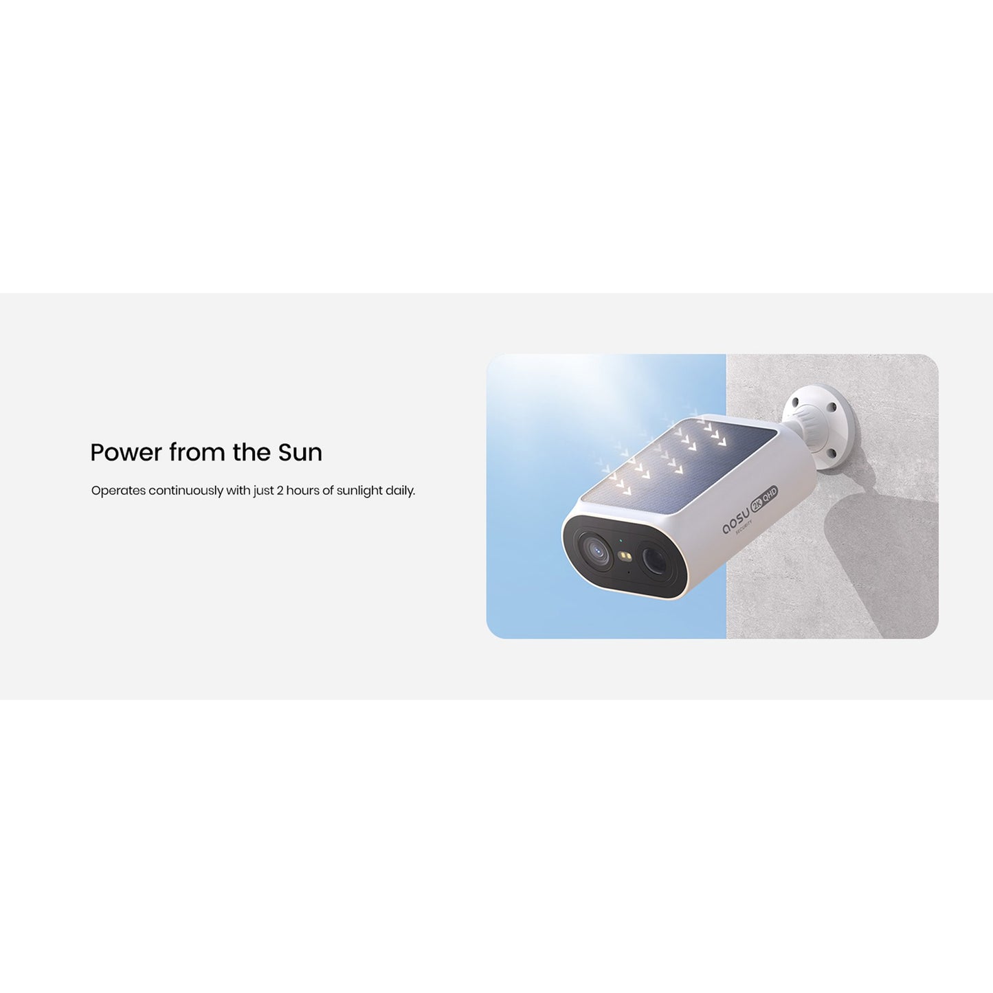 AOSU 2K 3.0MP Dual-Band Outdoor Solar Security Camera Pro System with HomeBase (4-Pack, C8E-4H)
