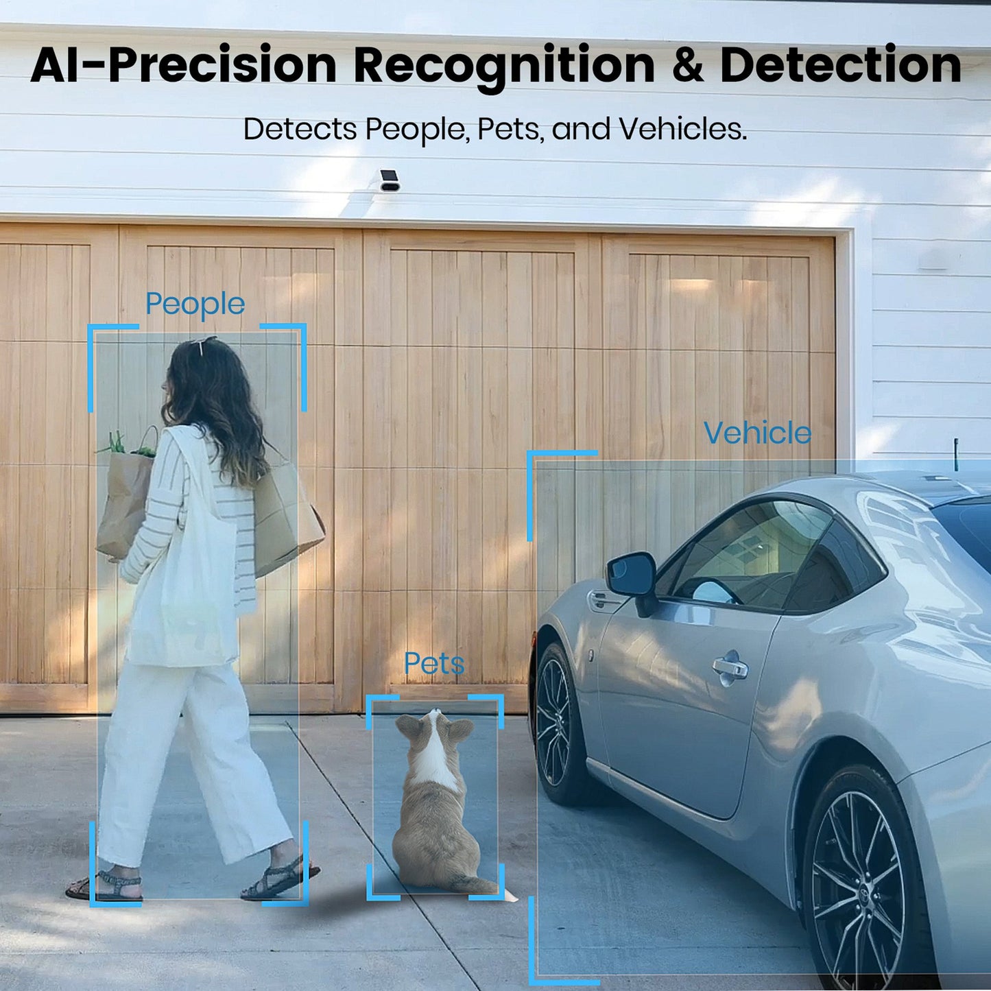 AOSU 4K UHD 8.0MP SolarCam P1 Max Outdoor AI Smart Security Camera (C8S2CA11)
