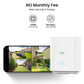 AOSU 2K 3.0MP Dual-Band Outdoor PTZ Solar Security Camera Kit with HomeBase (2-Pack, C9C3CA11)