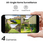 AOSU 2K 3.0MP Dual-Band Solar Security Camera Kit with HomeBase (4-Pack, C9C-4H)