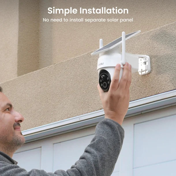 AOSU 2K 3.0MP Dual-Band Solar Security Camera Kit with HomeBase (4-Pack, C9C-4H)