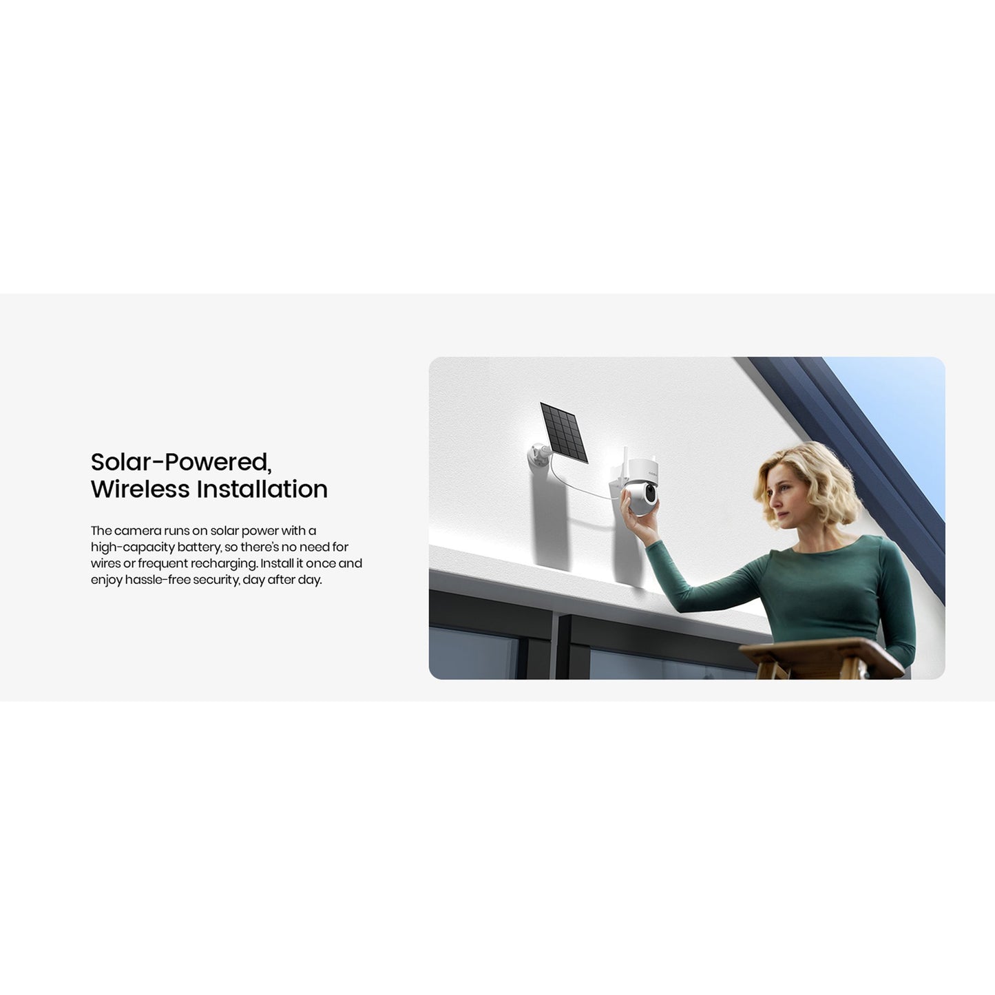 AOSU 3K 5.0 MP Wireless Outdoor Solar Security Camera with Panoramic PTZ & AI Auto-Tracking (Model C9S2CH11)