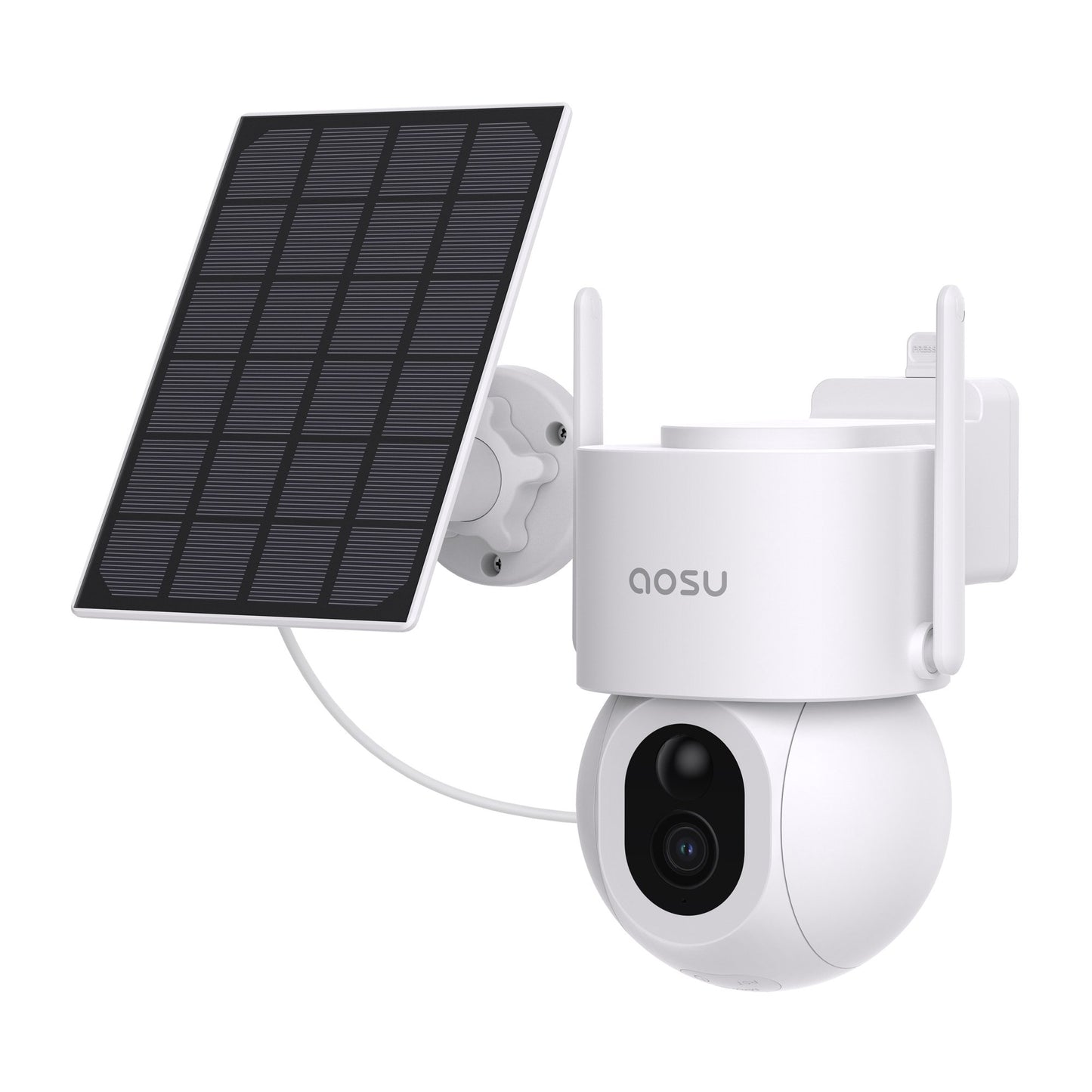 AOSU 3K 5.0 MP Wireless Outdoor Solar Security Camera with Panoramic PTZ & AI Auto-Tracking (Model C9S2CH11)