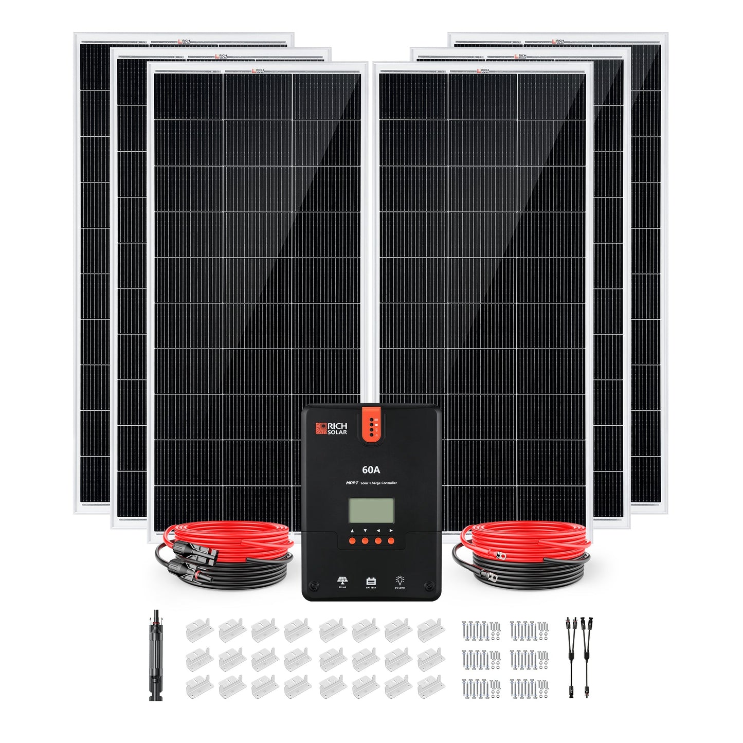 Rich Solar 1200W 24V Off-Grid Solar Kit with 60A MPPT Controller