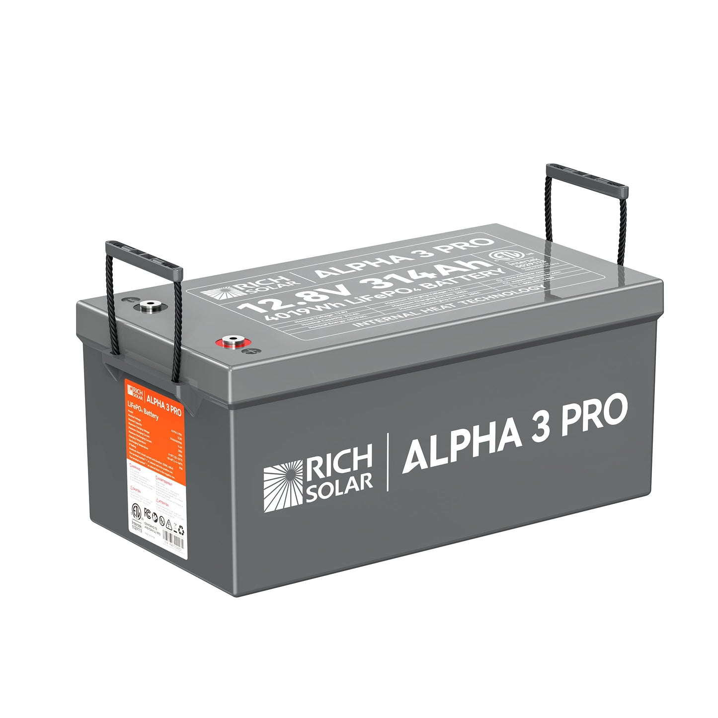 Rich Solar ALPHA 3 Series 12V LiFePO4 Lithium Battery (Lite, Standard, Pro)