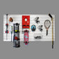 Proslat 8 ft. x 4 ft. PROCORE PVC Tool & Accessory Organizer White – 4 Pack 128 sq ft 87742K