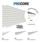 Proslat 8 ft. x 4 ft. PROCORE PVC Garage Wall Storage Solution White – 3 Pack 96 sq ft 87732K