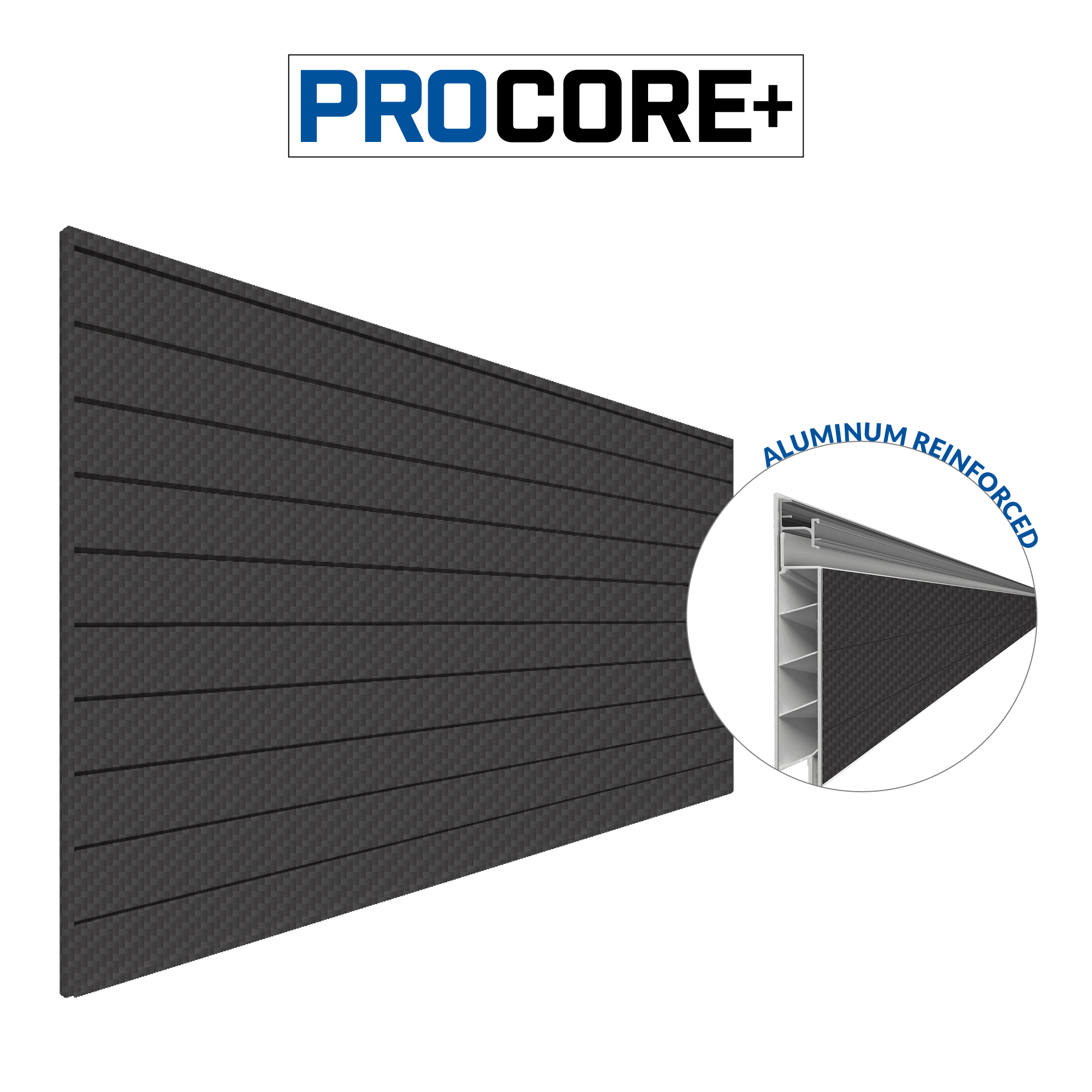 Proslat PROCORE+ Storage Wall Panel PVC Slatwall 87775