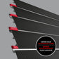 Proslat Premium Silver Gray Wall Paneling PVC Slatwall 87775