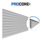 Proslat 8 ft. x 4 ft. PROCORE+ Silver Gray Carbon fiber PVC Slatwall 87777