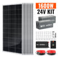 Rich Solar 1600W 24V Off-Grid Complete Solar Kit with Lithium Batteries