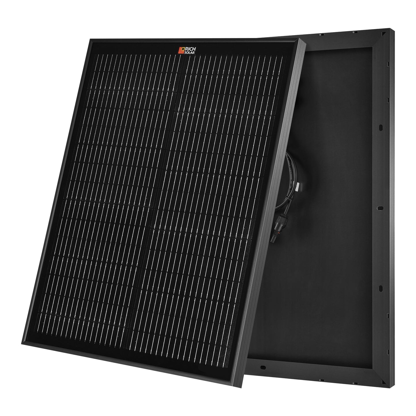 Rich Solar MEGA 50W 12V Monocrystalline Solar Panel (Onyx & Silver)