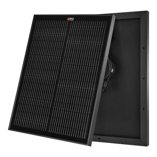 Rich Solar MEGA 50W 12V Monocrystalline Solar Panel (Onyx & Silver)