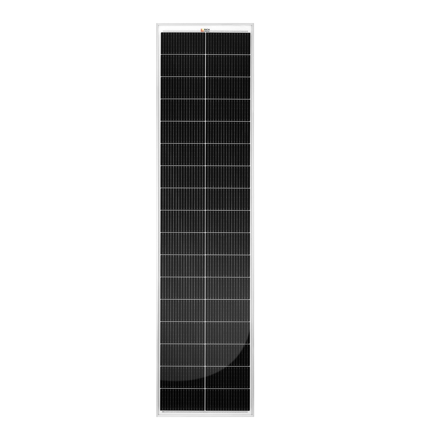 RICH SOLAR MEGA 130 Slim 12V Mono Solar Panel (Onyx Black & Silver)