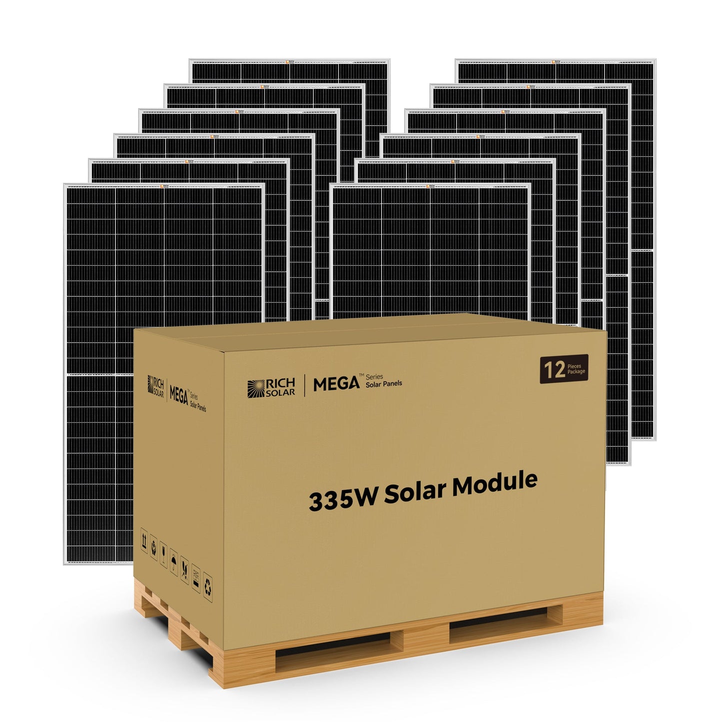 RICH SOLAR MEGA 335W 24V Monocrystalline Solar Panel (TopCon)