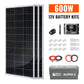 Rich Solar 600W Off-Grid Solar Kit (Basic, Battery, & Complete Inverter Variations)