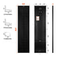 RICH SOLAR MEGA 130 Slim 12V Mono Solar Panel (Onyx Black & Silver)