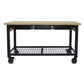 Duramax Rove 62 in. x 24 in. 3-Drawer Mobile Workbench with Solid Wood Top 68004