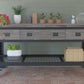 Duramax 3-Drawer Metal Workbench with Wheels Aged Espresso Side View 68001E