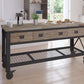 Duramax 72"Wx24"D Industrial Rolling Tool Workbench Aged Macadamia 68001M