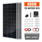 Rich Solar 800W Off-Grid Solar Kit | Basic, Battery & Complete Inverter Bundles